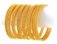 Gold Bangles >  Gold Bangle Sets > 