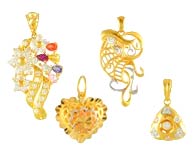 Gold Pendants >  Gold Fancy Pendants > 