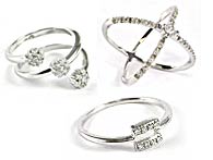 Gold Rings >  White Gold Rings > 