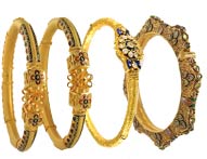 Gold Bangles >  22K Antique Bangles > 