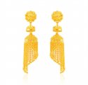 22k Gold Long Traditional Earring - Click here to buy online - 3,194 only..