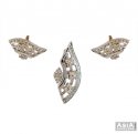 18k Fancy Diamond Pendant Set - Click here to buy online - 3,661 only..