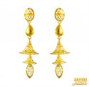 22 kt Gold Long Earrings - Click here to buy online - 1,508 only..