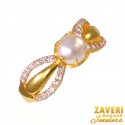 Click here to View - 22Kt Gold CZ and Pearl Ring 