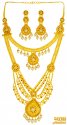 22kt Gold Bridal 2in1 Necklace Set - Click here to buy online - 27,948 only..