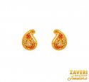 22Kt Gold Two Tone Earrings - Click here to buy online - 572 only..