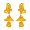 22kt Gold Fancy Chandelier Earrings - Click here to buy online - 3,300 only..
