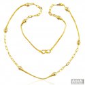 22k Fancy 2 Tone Gold Ball Chain  - Click here to buy online - 2,151 only..