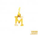 Click here to View - 22Kt Gold Initial Pendant (M) 
