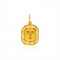 22K Gold Initial Pendant - Click here to buy online - 505 only..