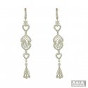 18K White Gold Fancy Earrings - Click here to buy online - 3,887 only..