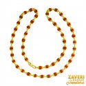 22 Karat Gold Rudraksh Mala  - Click here to buy online - 5,275 only..