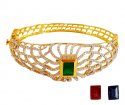 18 Kt Gold Diamond Kada - Click here to buy online - 9,555 only..