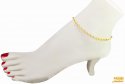 22 Kt Gold Two Tone Anklet (1 PC) - Click here to buy online - 1,142 only..