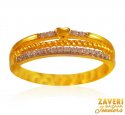 22K Gold CZ Ladies Ring - Click here to buy online - 931 only..