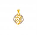 22 Kt Gold Panjtan Pak Pendant - Click here to buy online - 881 only..