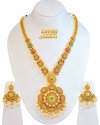 22Kt Gold Antique Necklace Set(Long - Click here to buy online - 24,007 only..