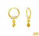 Click here to View - 22Kt Gold Two Tone Hoop Earrings 