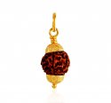22k Gold Rudraksha Pendant - Click here to buy online - 836 only..