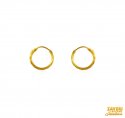 22 kt Gold Hoop Earrings  - Click here to buy online - 350 only..