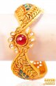 22Kt Gold Antique Kada (1 Pc) - Click here to buy online - 8,523 only..