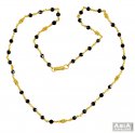 Gold Black Beads Chain 22K - Click here to buy online - 2,636 only..