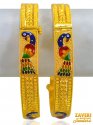 Exclusive Gold Peacock Kadas (2PC) - Click here to buy online - 7,548 only..