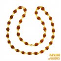 22 Karat Gold Rudraksh Mala  - Click here to buy online - 5,390 only..