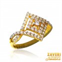 Click here to View - 22Kt Gold CZ Fancy Ring 
