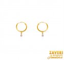22K Gold Beads Hoops - Click here to buy online - 350 only..