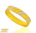 22 Kt Two Tone Gold Band - Click here to buy online - 422 only..