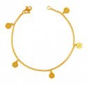 22K Gold Ladies Bracelet  - Click here to buy online - 1,015 only..