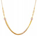 22K Gold Two Tone Balls Chain - Click here to buy online - 3,325 only..