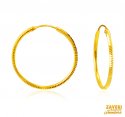 Click here to View - 22Kt Gold Fancy Hoop Earrings 
