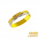Fancy Two Tone 22K Band - Click here to buy online - 422 only..