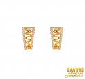 22Kt Gold CZ Clip On Earrings - Click here to buy online - 817 only..