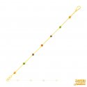 22Kt Gold Meenakari Bracelet - Click here to buy online - 976 only..