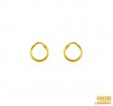 22 kt Plain Gold Hoop Earrings  - Click here to buy online - 261 only..