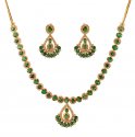 18k Diamonds And Emerald Set - Click here to buy online - 16,159 only..