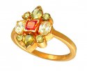 Gold Ring with Colored CZ - Click here to buy online - 698 only..