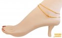 Click here to View - 22Kt Gold Two Tone  Anklets (2 PC) 