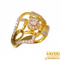 Click here to View - 22Kt Gold CZ Designer Ring 
