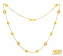 22Kt Gold Two Tone Fancy Chain for Ladies - Click here to buy online - 2,698 only..