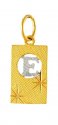 22K Gold Pendant (E) - Click here to buy online - 391 only..