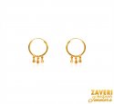 22Karat Gold Beads Hoops  - Click here to buy online - 589 only..