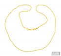 22K Yellow Gold Balls Chain (20 in) - Click here to buy online - 1,924 only..