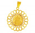 22k Gold Laxmi Jee Pendant - Click here to buy online - 689 only..