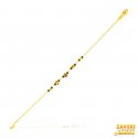 Click here to View - 22Kt Gold Black Beads Bracelet 