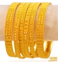 Click here to View - 22kt Gold Bangles (set of 6) 