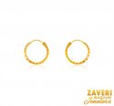 22K Gold Hoop Earrings  - Click here to buy online - 874 only..